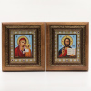 КИОТЫ 11х13 ДЕРЕВО, ЗОЛОТОЙ багет, Вставка металл, ПАРА №2