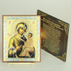 Икона на оргалите 11x13 (тисн), Тихвинская Божия Матерь
