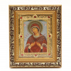 Икона 10x12 (KUT) багет ЗОЛОТО, вставка с камнями, Семистрельная (академ)