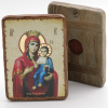 Икона деревянная под старину 13х17, Иверская