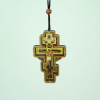 крест подвесной с ладаном №1 "jerusalem" (дерево)