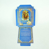 коробочки под свечи №80/100 40шт, сорокоустные, всецарица, икона божией матери
