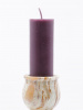 Свеча формовая пеньковая (10см, D35, 5ч), ФИОЛЕТОВАЯ