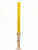 Свеча формовая столбик (35см, D35, 15ч), ЖЕЛТАЯ