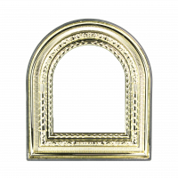 рамка золочёная под лик иконы 11x13см, №3 (арка)