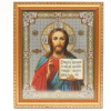 Икона 18x22 (BOG) багет ЗОЛОТО, Колечки, Спаситель №14