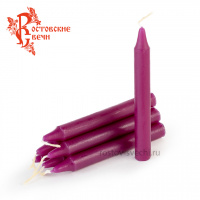 свеча малая (ханукальная) (h10см, d12мм) фиолетовая, шт