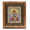 КИОТ 11х13 ДЕРЕВО, ЗОЛОТОЙ багет, Вставка металл, Спиридон Тримифунтский