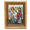 КИОТ 17х23 (ERM) ДЕРЕВО, ЗОЛОТОЙ багет, Киприан и Иустина
