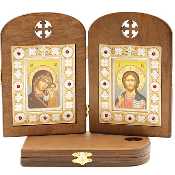 Складень (ERM) 7x10 деревянный АРКА со вставкой металл№2