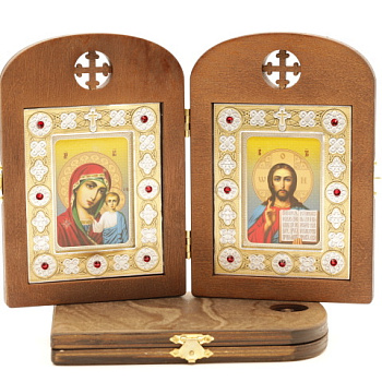 Складень (ERM) 7x10 деревянный АРКА со вставкой металл№3