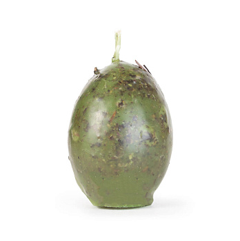 Свеча формовая Яйцо (с травами), ЗЕЛЕНАЯ