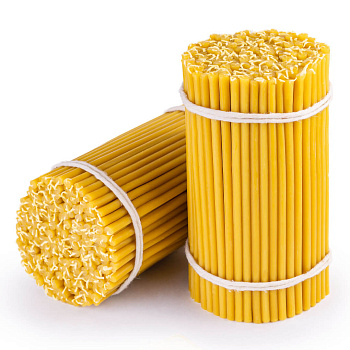 Свечи церковные восковые № 80 (пачка 1кг)