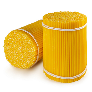 Свечи станочные ЖЕЛТЫЕ № 80 (пачка 2кг, 400шт)