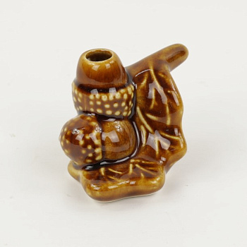 Подсвечник керамический малый, Желудь