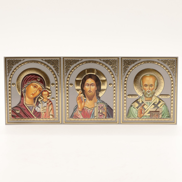 Лик полигр. 30х12, Серебро, оверпринт, АРКА, ТРИПТИХ (визант)