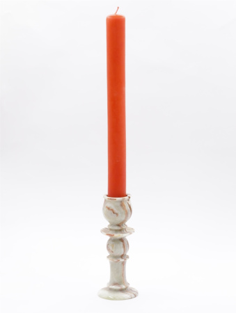 Свеча формовая столбик (35см, D35, 15ч), ОРАНЖЕВАЯ
