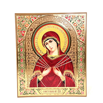 Лик полигр. 15х18, 014 Семистрельная (Золото, Конгрев, Ламинация)