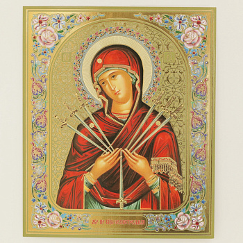 Лик полигр. 15х18, 001 Семистрельная (Золото, Конгрев, Ламинация)