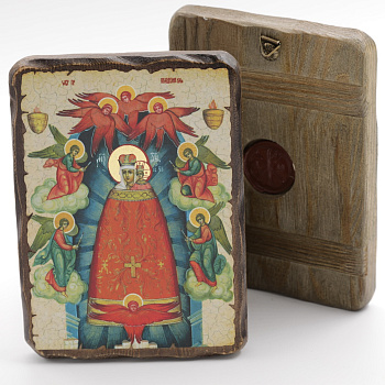 Икона 13x17 (ERM) деревянная под старину, Прибавление Ума