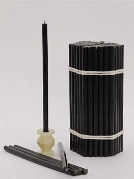 Свечи станочные ЧЕРНЫЕ № 25 (пачка 1кг)