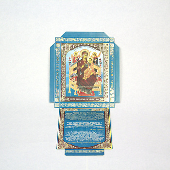 Коробочки под свечи сорокоустные №50 40шт, Всецарица, икона Божией матери