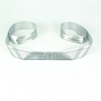 Пояс с молитвой атласный, СЕРЕБРИСТЫЙ