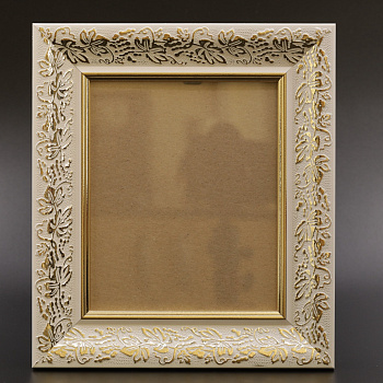 Рамка 15x18 (ERM) багет БЕЛЫЙ, ЛОЗА