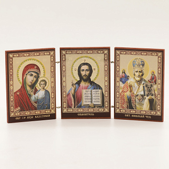 Складень (IMP) 6х9 МДФ ТРОЙНОЙ, №1 (ЗОЛОТО)