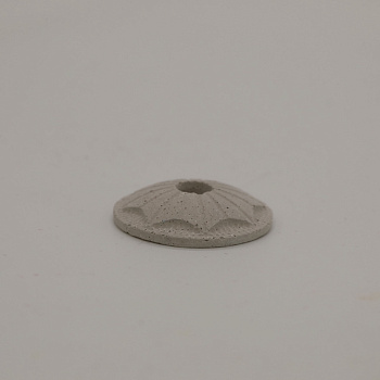 Подсвечник гипсовый, восьмиконечник, СЕРЫЙ