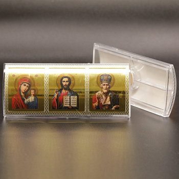 Икона Автомобильная Стекло 12x5, Софрино, ЗОЛОТО