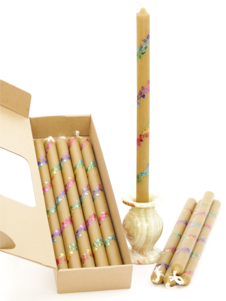 Свечи праздничные №4 (уп 10шт), ВОСК (Радужная лоза)