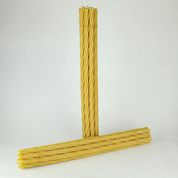 Свеча витая средняя (D18, 100% воск), 60см