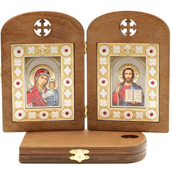 Складень (ERM) 7x10 деревянный АРКА со вставкой металл№1