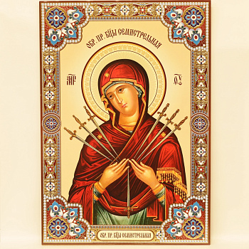 Лик полигр. 50х70, Семистрельная (Золото, Конгрев, УФ-лак)