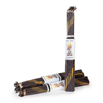 Свечи Иерусалимские Тонкие (26см, 0,75ч, 33шт), ЧЁРНЫЕ