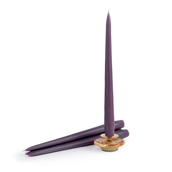 Свеча формовая Античная D20 (25см, 8ч), ФИОЛЕТОВАЯ
