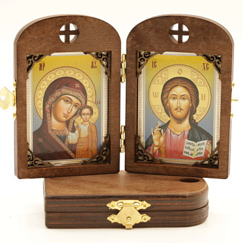 Складень (ERM) 7x10 деревянный АРКА с резными углами №2