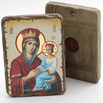 Икона 13x17 (ERM) деревянная под старину, Споручница грешных