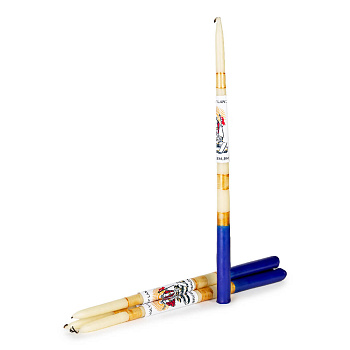 Свеча Иерусалимская  Большая (26см, 4ч, 1шт), БЕЛАЯ