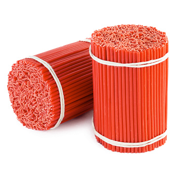 Свечи станочные КРАСНЫЕ №140 (пачка 1кг)