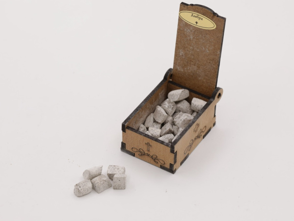 Ладан Греческий 20гр в деревянной коробочке, Амбра