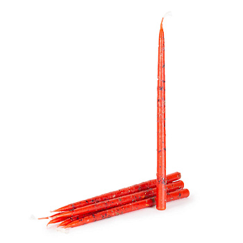 Свечи с травами конусные №50, КРАСНЫЕ (Роза, Лаванда, Шалфей)