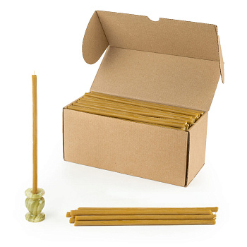 Свечи церковные восковые (50%) № 60 (пачка 1кг)