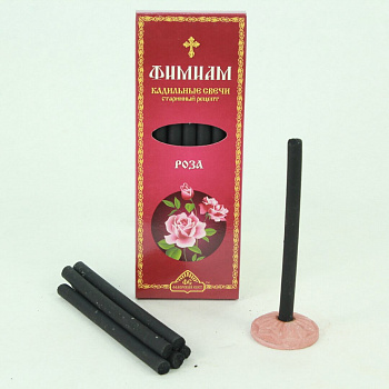 Кадильные свечи большие, 7шт (115мм), Роза