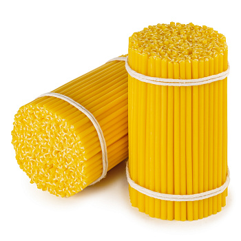 Свечи станочные ЖЕЛТЫЕ №100 (пачка 1кг)