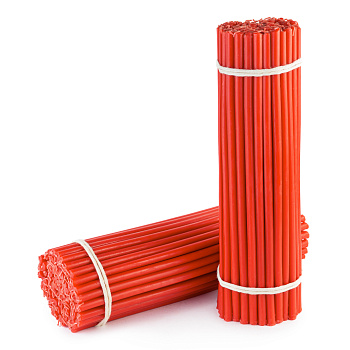 Свечи станочные КРАСНЫЕ № 30 (пачка 1кг)