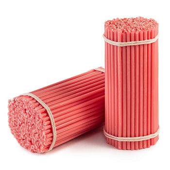 Свечи станочные РОЗОВЫЕ № 60 (пачка 1кг)