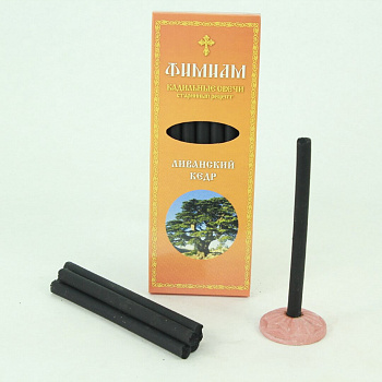 Кадильные свечи большие, 7шт (115мм), Ливанский Кедр