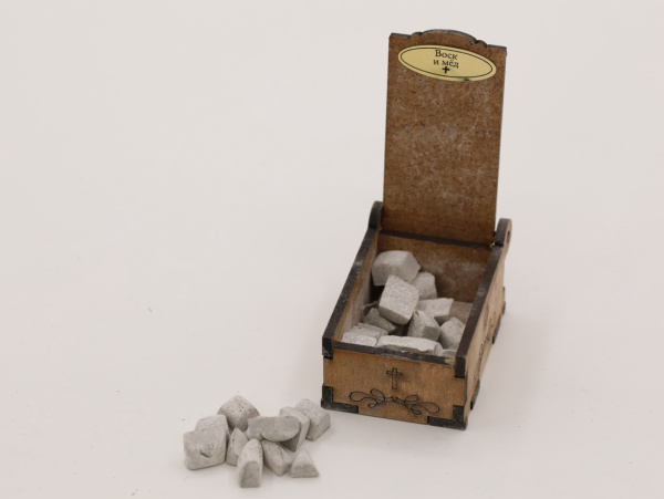 Ладан Греческий 20гр в деревянной коробочке, Воск и мед